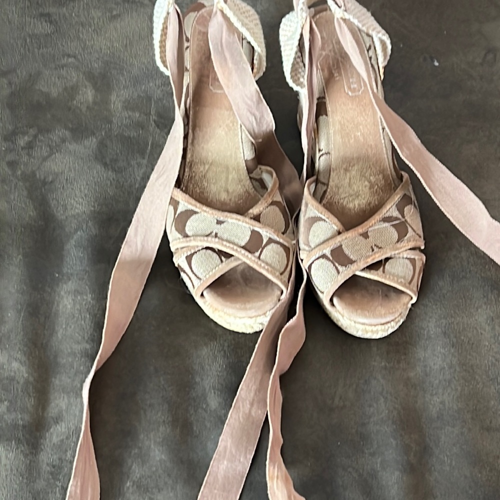 Coach wedge sandals